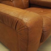 Fauteuil marron, design italien, années 1970, production : Italie