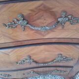 Dresser in marquetry and bronze