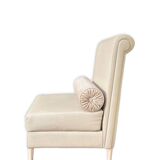 Fauteuil lounge à dossier roulé, années 2000