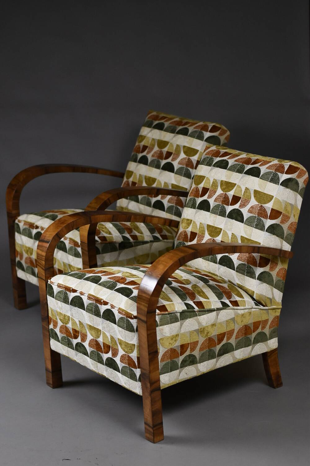 Pair of Art Deco armchairs, 1930s–1940s