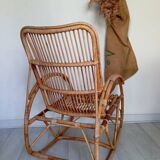 Rattan rocking chair from the 60s