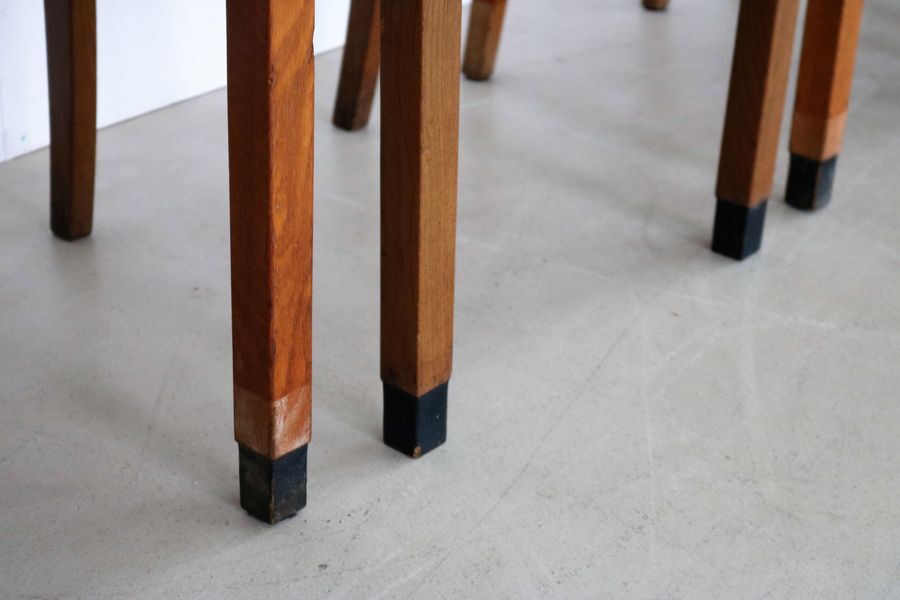 Ensemble de 6 chaises à manger danoises 1960