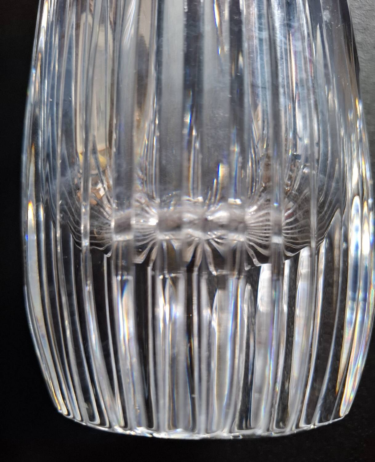 Designer crystal vase
