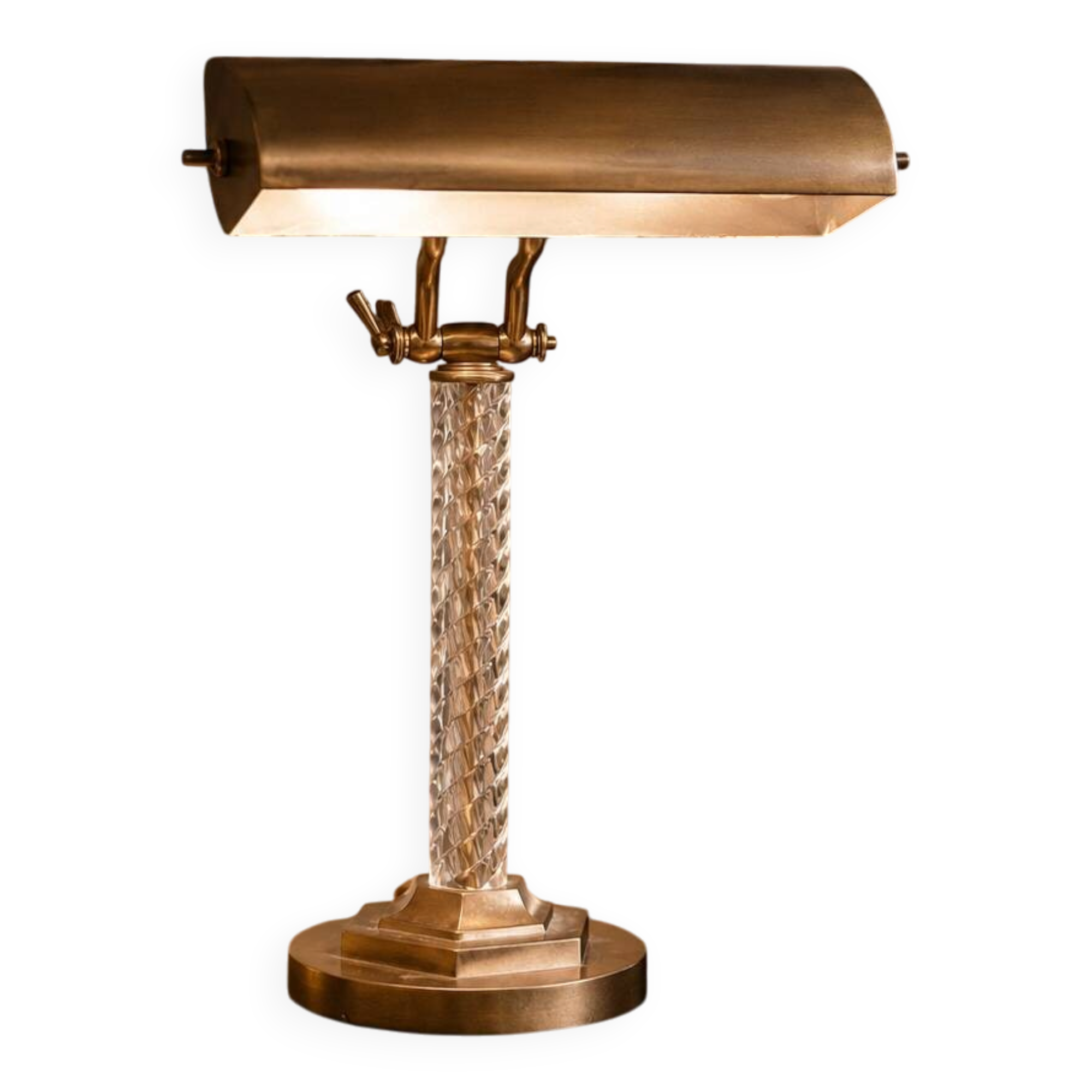 Art Deco desk lamp - vintage notary lamp - Hollywood Regency -