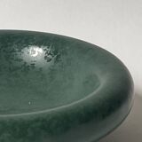 Ashtray / round ceramic catchall in emerald green.