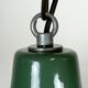 Industrial green enamel pendant lamp, 1960s