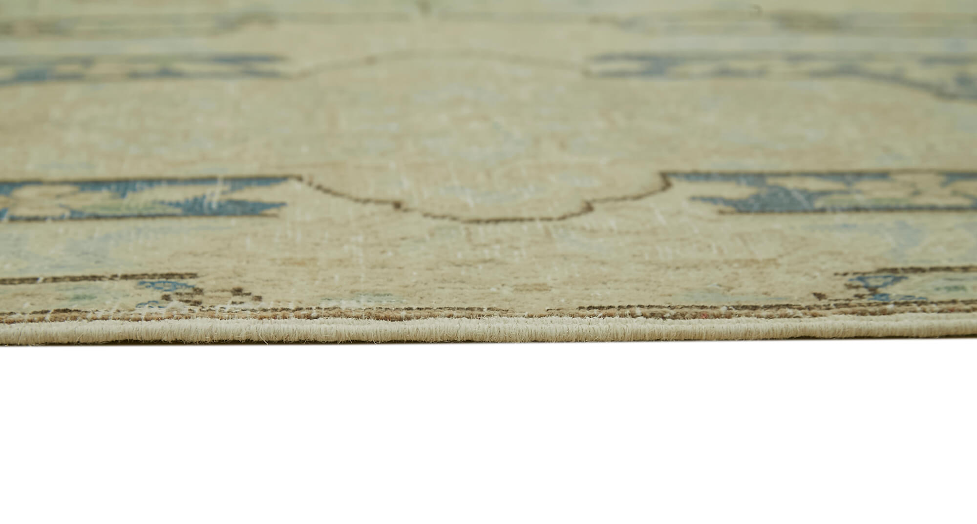 Hand-Knotted Persian Antique 1970s 284 cm x 388 cm Beige Wool Carpet