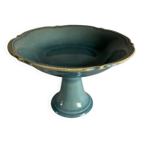 Blue earthenware footed bowl