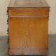 Victorian oak desk with hand-dyed leather.