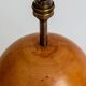 Ornamental lamp base made of elm wood, Italy 1960s.