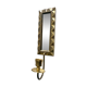 Vintage Art Deco Brass Wall mirrored Candle Sconce