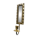Vintage Art Deco Brass Wall mirrored Candle Sconce