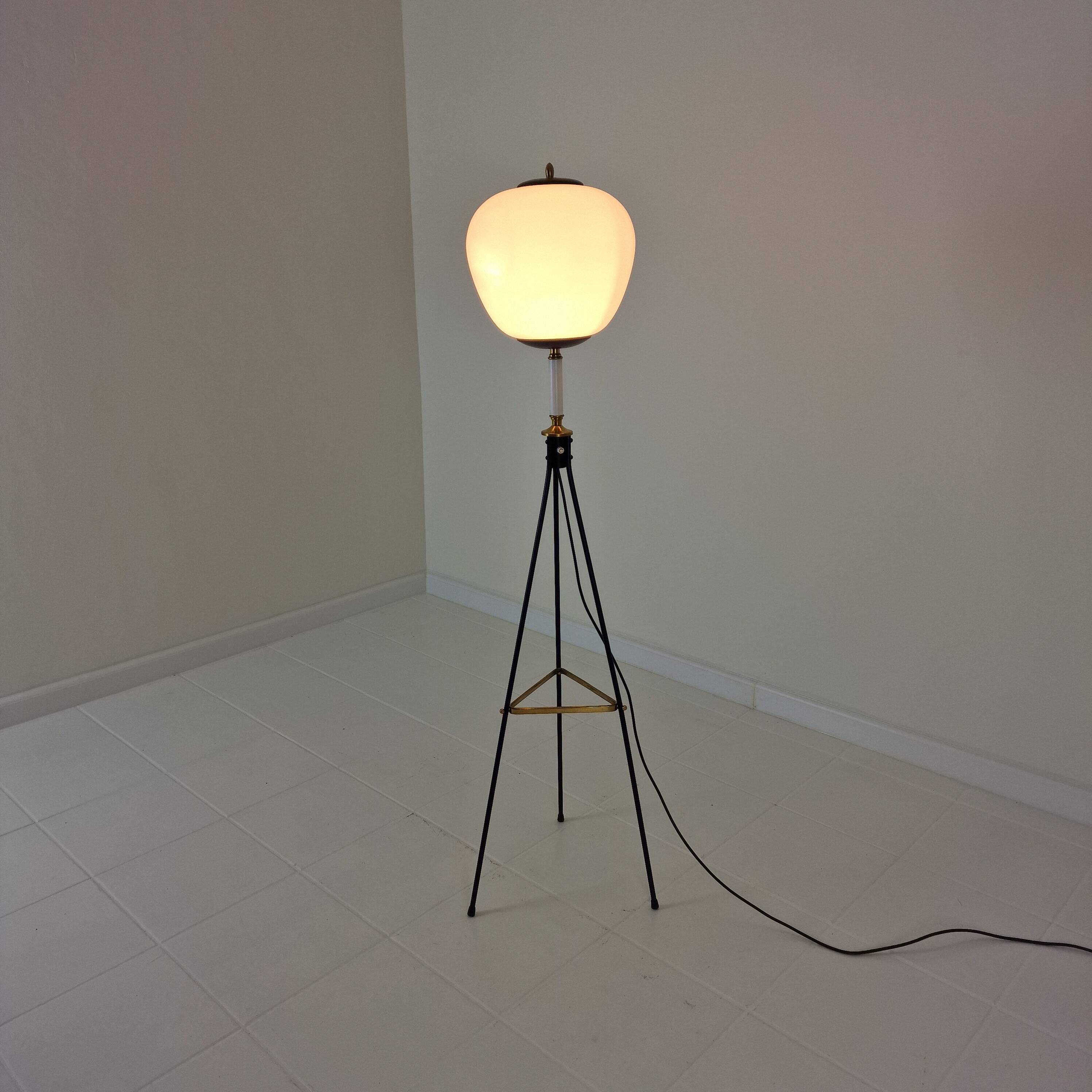 Stilnovo Tripod Floor Lamp, Italy 1950's