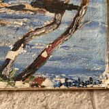 Old painting, seaside signed Michelet