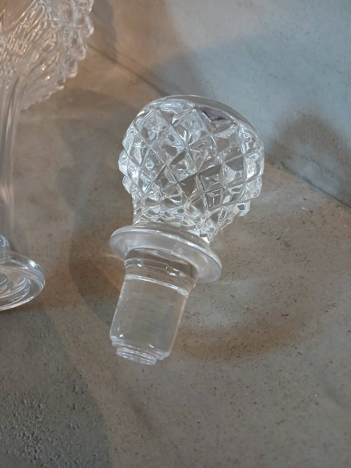 Small crystal carafe