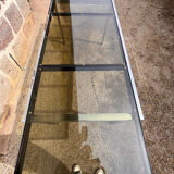 Smoked glass dining table