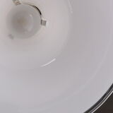 White mouth-blown opaline glass pendant by Michael Bang for Holmegaard, Denmark, 1980s