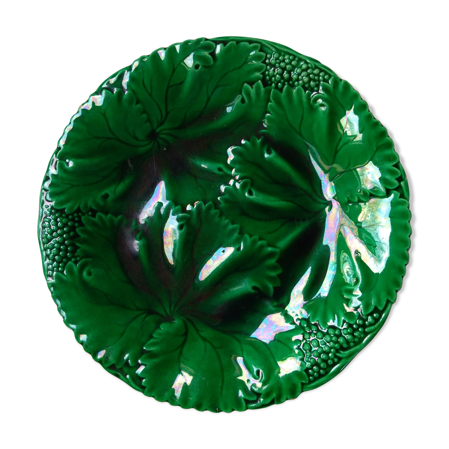 Plate dabbling enamels ombrant