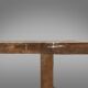 Industrial solid oak Workbench, Belgium ca. 1900