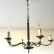 Vintage neoclassical style column chandelier 50s