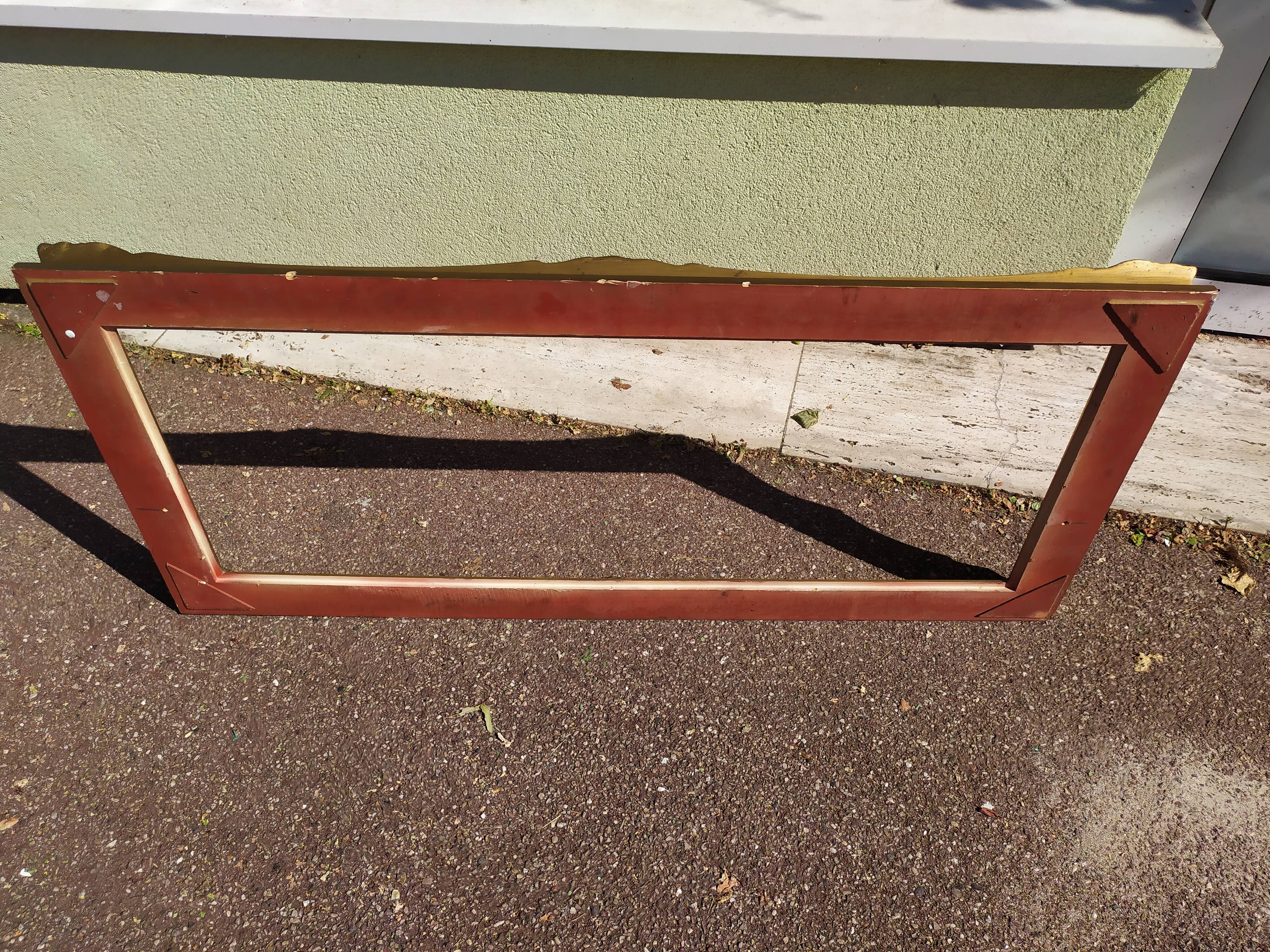 Frame in gilded wood 119x53cm