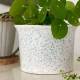 Speckled ceramic planter