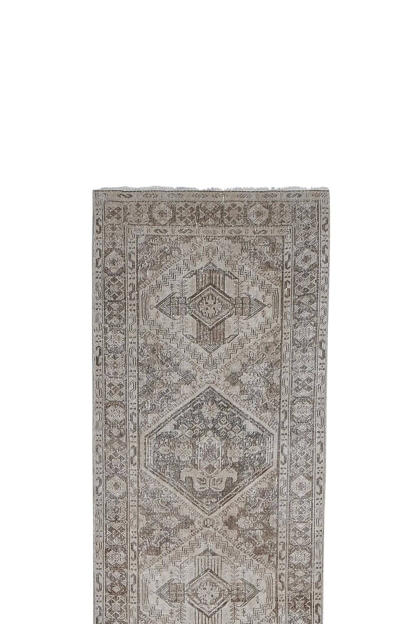 Vintage Turkish hallway rug 75x430 cm