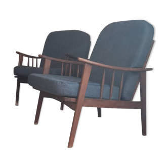 Pair of vintage Scandinavian armchairs.