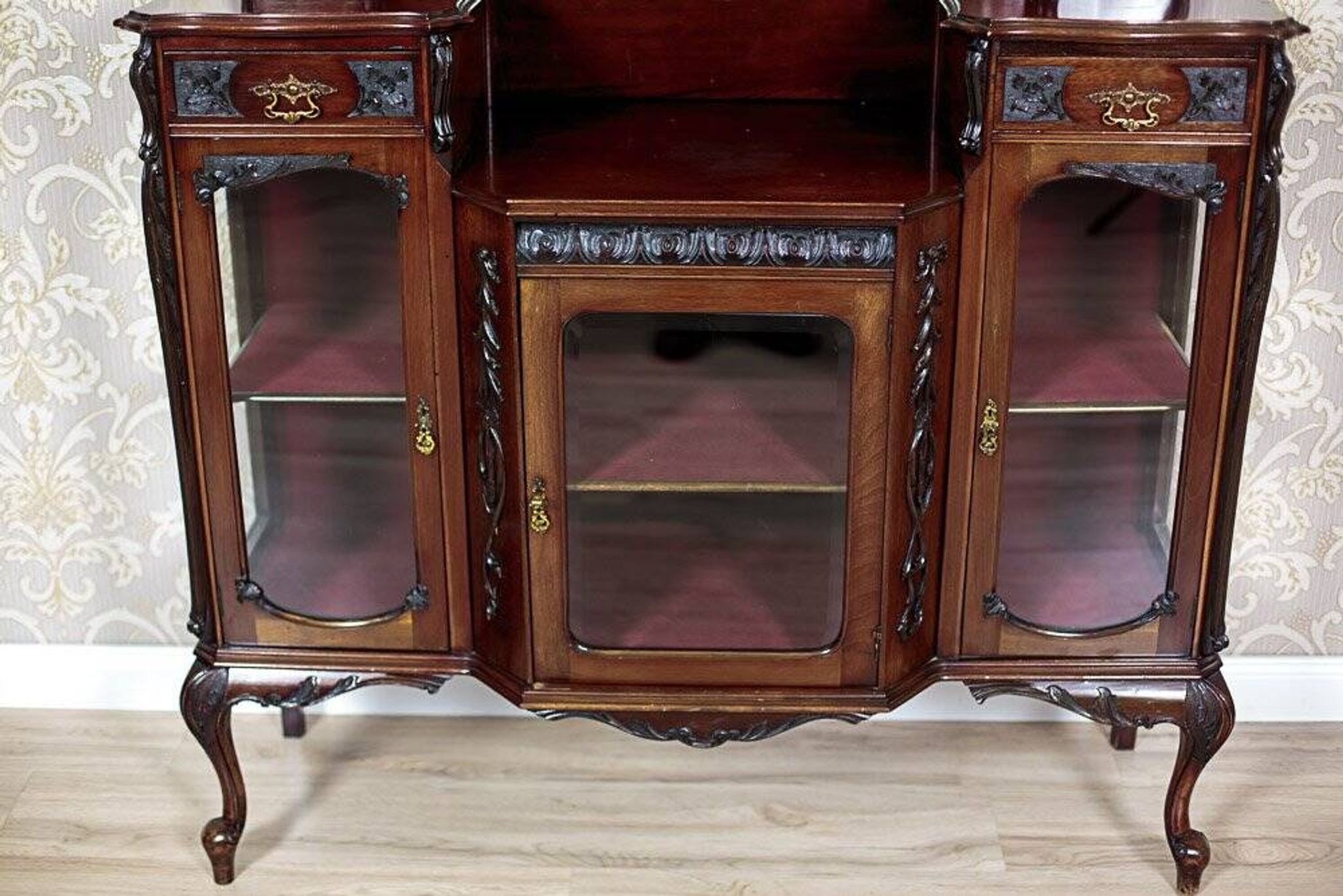 English Mahogany Cabinet, 1930s