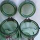 4 jars 1 liter bottle green Durfor to 1950s
