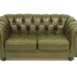 Vintage leather sofa, Sweden, 1990s