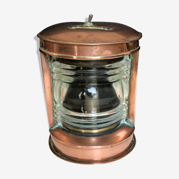 Copper boat lamp