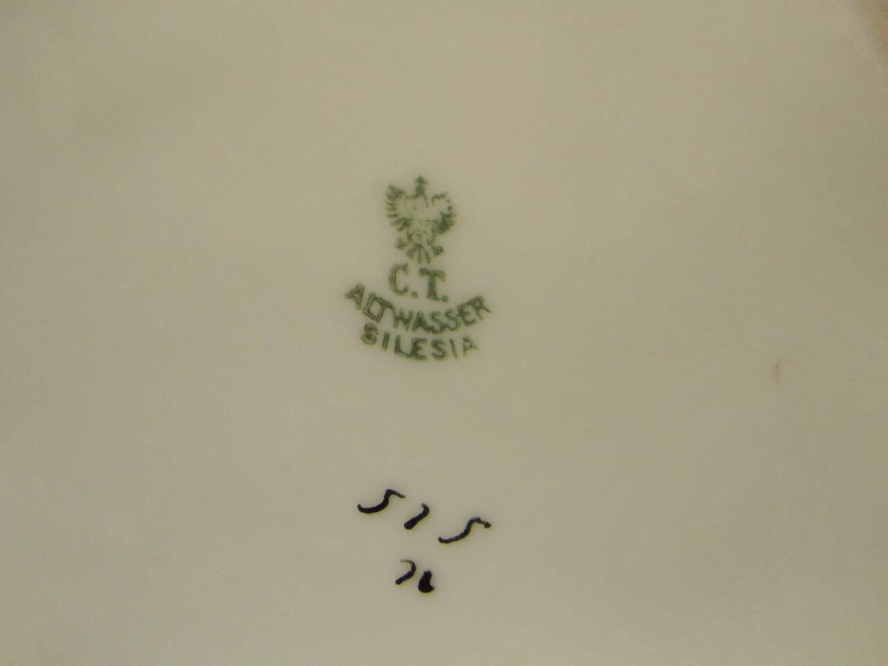 Art Nouveau pitcher in German porcelain.