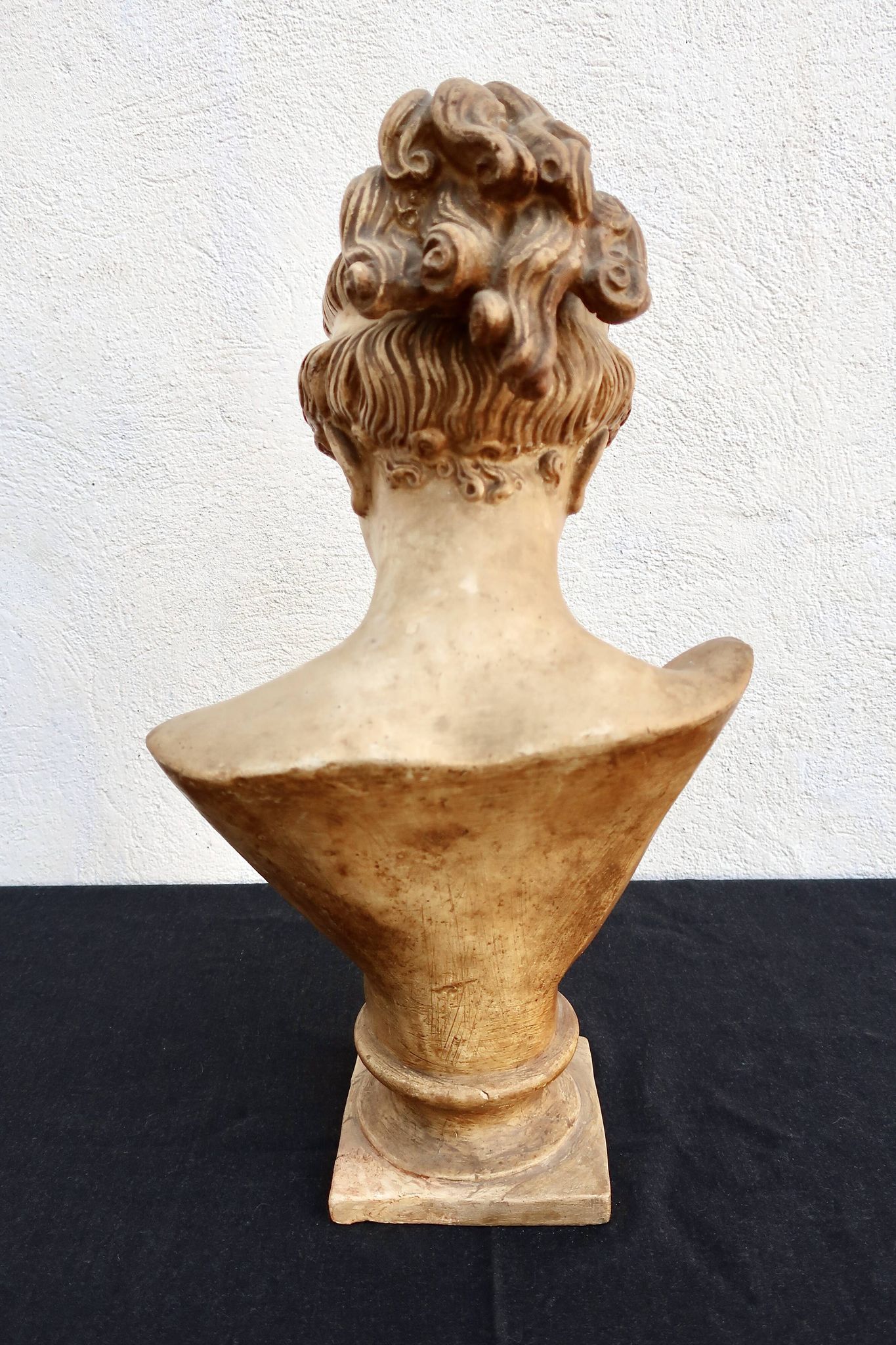 Antique-style plaster bust after Antonio Canova, "Hebe", circa 1900