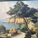 Mediterranean Landscape Painting – Signed G. Paillard 1936