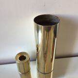 Danish mid century brass candleholders set of 2