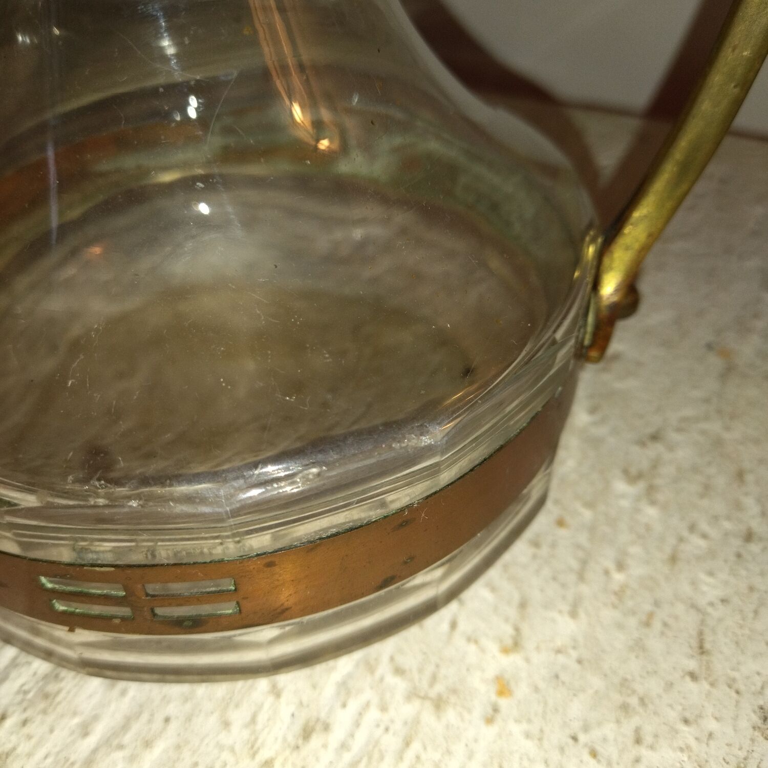 Art-nouveau decanter Locksmith-Bovy