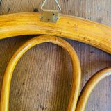 Vintage rattan mirror