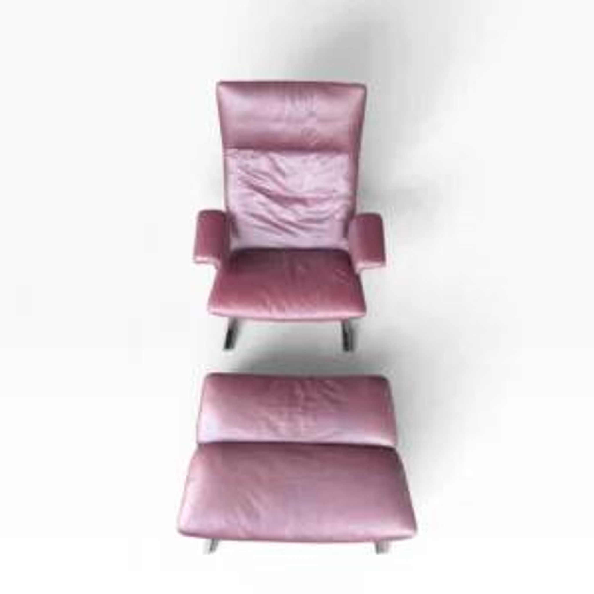 fauteuil en cuir de Sede DS-2030 avec repose-pieds