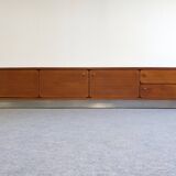 Low Space Age teak sideboard from the 60s/70s