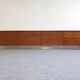 Low Space Age teak sideboard from the 60s/70s
