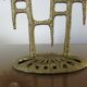 Brutal brass candlestick 9 70s candles
