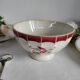 Antique faceted earthenware bowl, Digoin Badonviller
