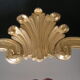 Miroir fronton en bois doré XIXeme style Louis XV - 78x49cm