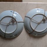 Two Chinese soup plates