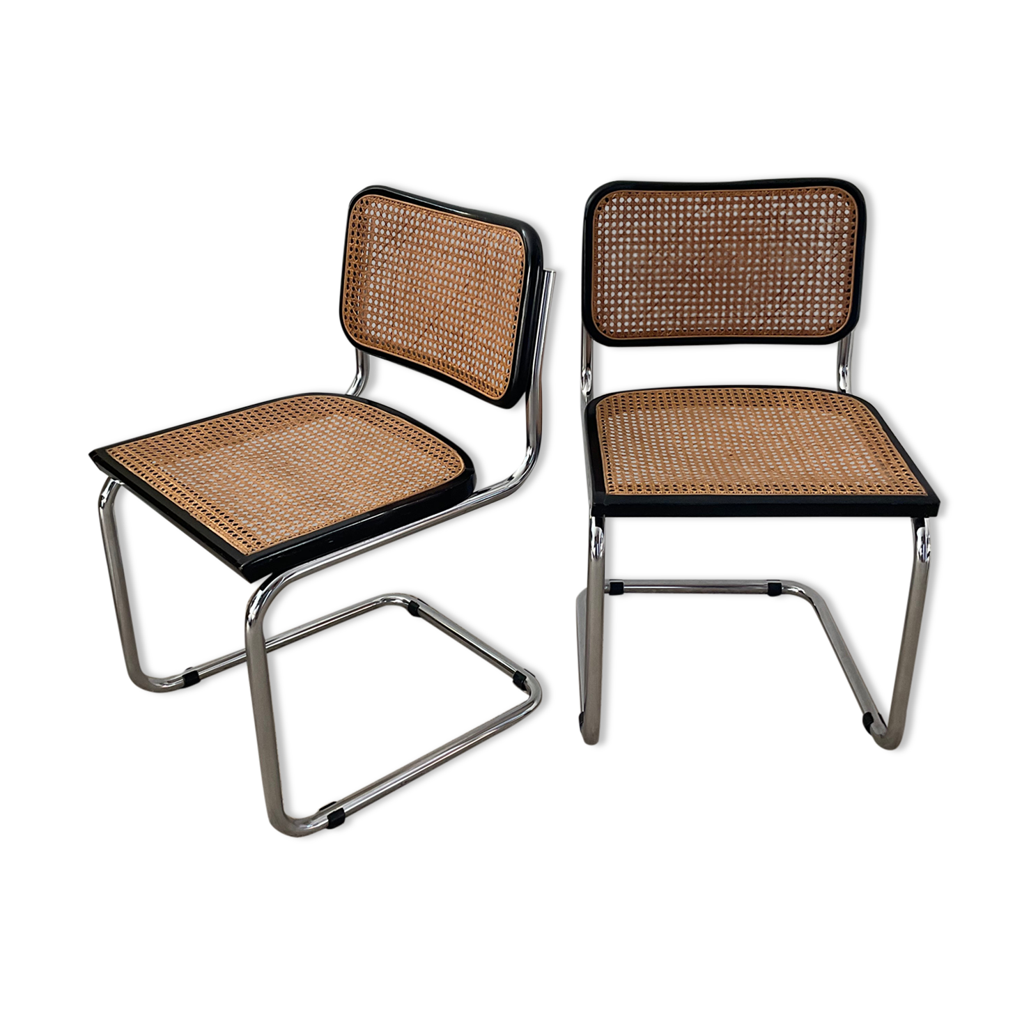 Pair of chairs Marcel Breuer Cesca B32
