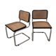 Pair of chairs Marcel Breuer Cesca B32
