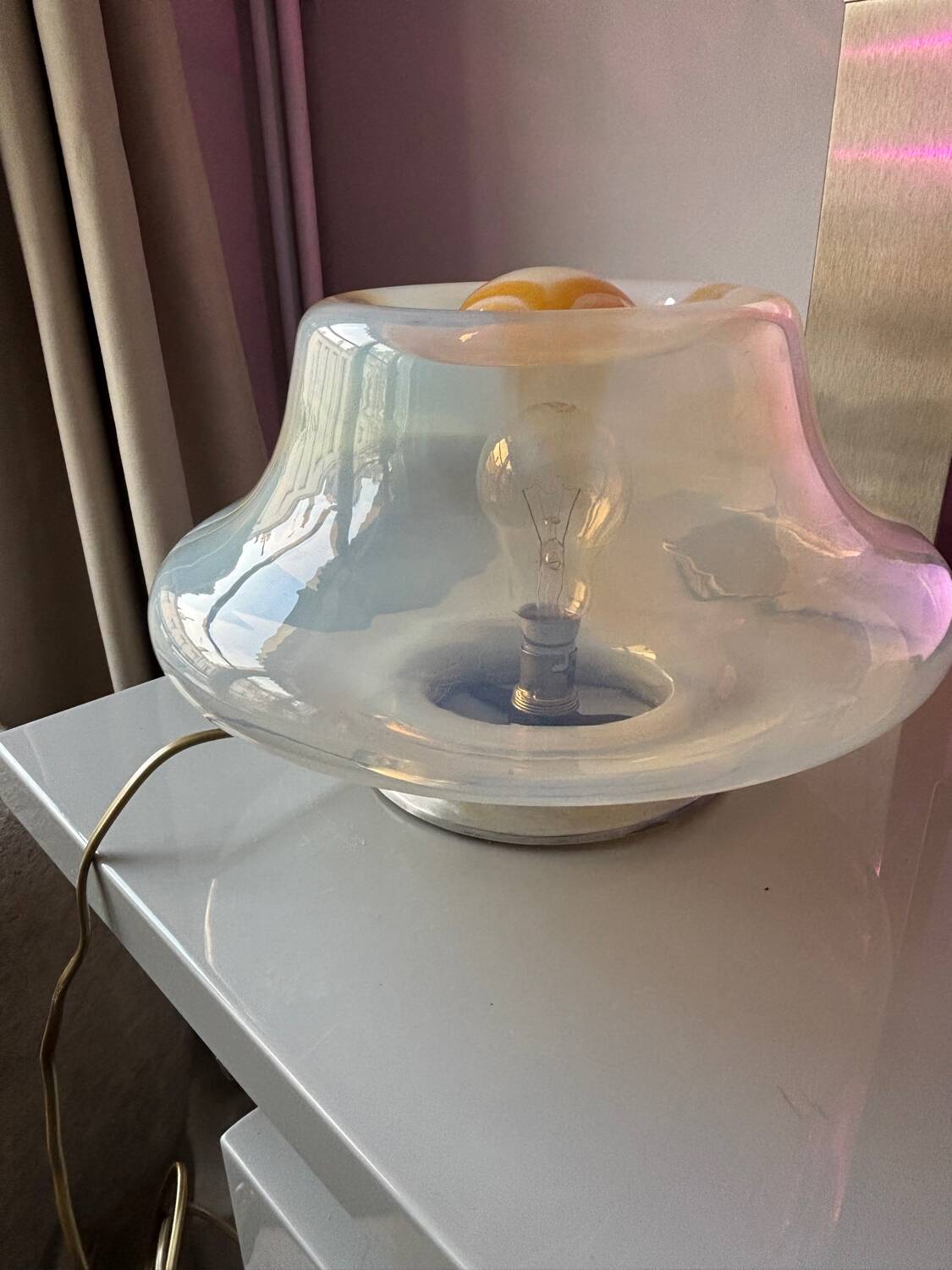 Vintage Murano glass table lamp