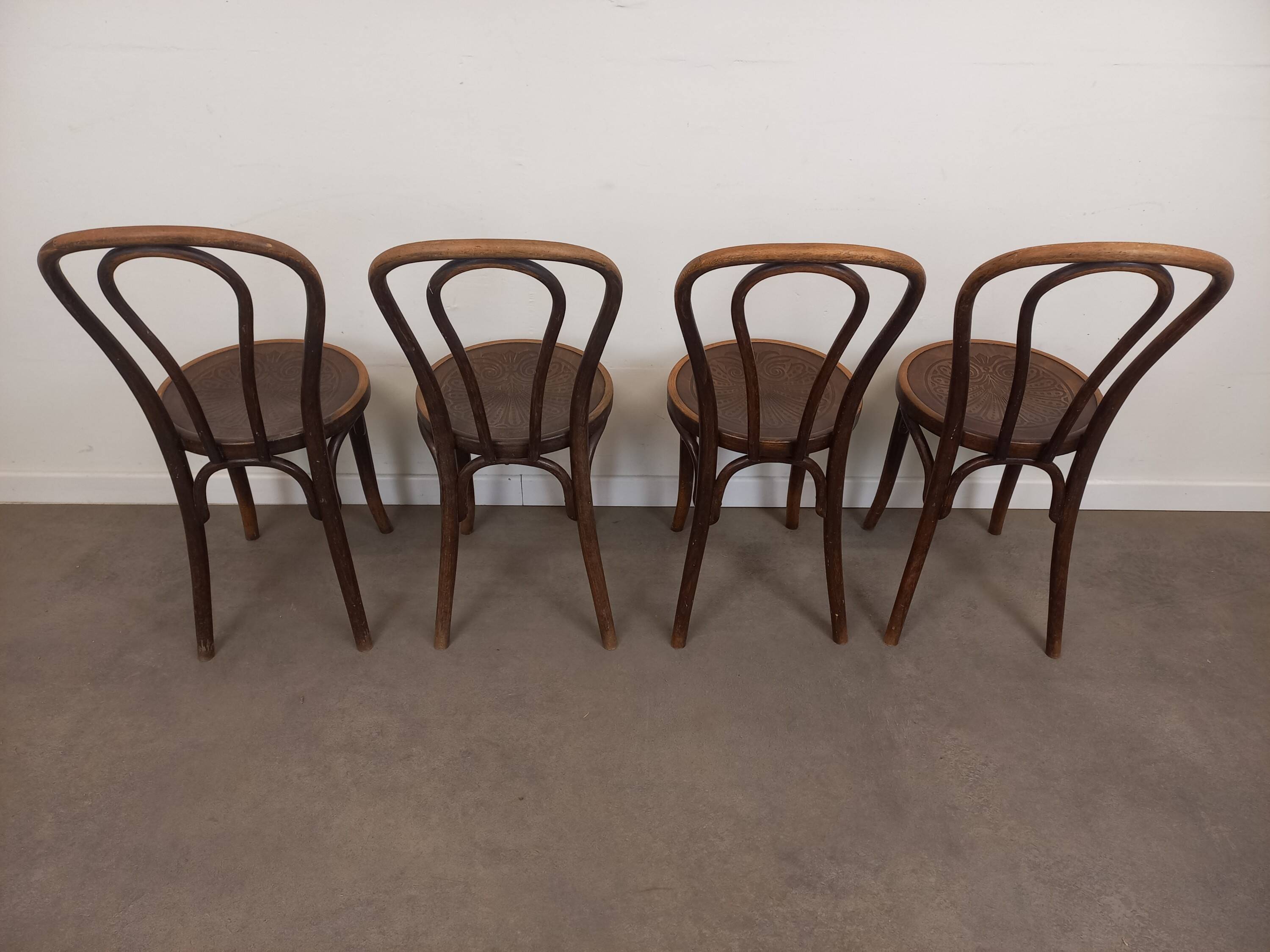 J.Kohn Bentwood Bistro Chairs, Set of 4