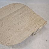 Italian travertine coffee table, 1980's